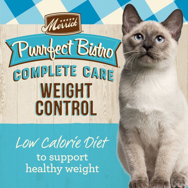 Show full view: Merrick Purrfect Bistro Grain-Free Healthy Weight Recipe Dry Cat Food, 1.81-kg bag slide 3 of 10