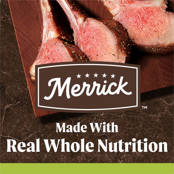 Show full view: Merrick Grain-Free Dry Dog Food Real Lamb & Sweet Potato Recipe, 9.98-kg bag slide 7 of 11