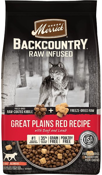 Out of Stock MERRICK Backcountry Raw Infused Grain-Free Great