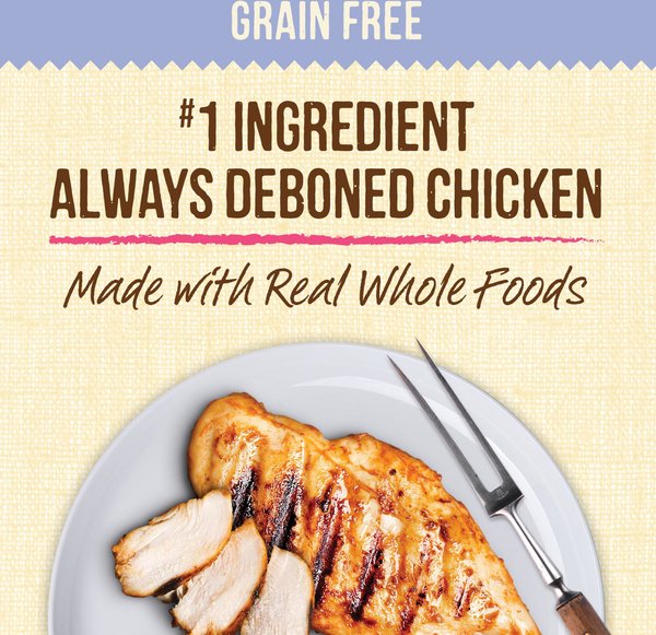 Show full view: Merrick Lil' Plates Grain-Free Real Chicken + Sweet Potato Recipe Small Breed Dry Dog Food, 5.44-kg bag slide 5 of 17