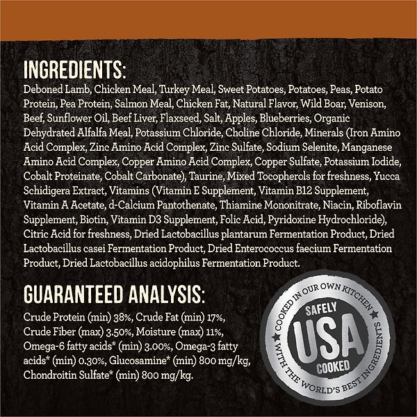 Show full view: Merrick Backcountry Raw Infused Grain-Free Big Game Recipe Freeze-Dried Dog Food, 1.81-kg bag slide 11 of 17