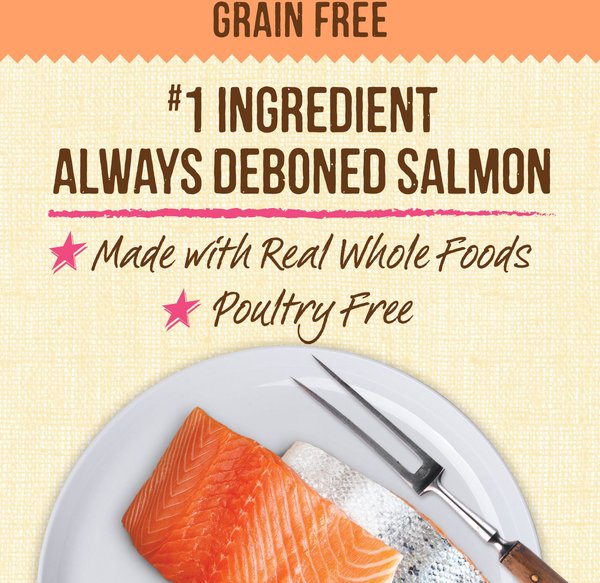 Show full view: Merrick Lil' Plates Grain-Free Chicken-Free Real Salmon + Sweet Potato Recipe Small Breed Dry Dog Food, 1.81-kg bag slide 5 of 17