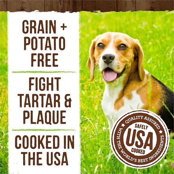 Show full view: Merrick Fresh Kisses Infused with Coconut Oil & Botanicals Small Dental Dog Treats, 15 count slide 5 of 10