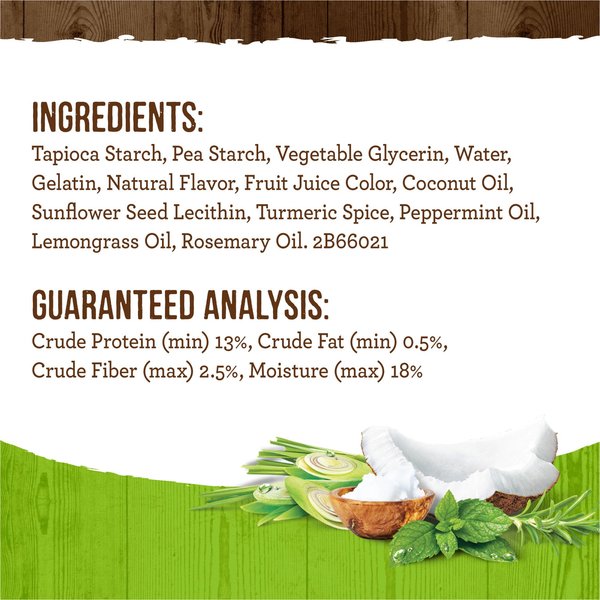 Show full view: Merrick Fresh Kisses Infused with Coconut Oil & Botanicals Small Dental Dog Treats, 36 count slide 7 of 10