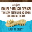 Show in main carousel: Merrick Fresh Kisses Double-Brush Mint Breath Strip Infused X-Small Dental Dog Treats, 20 count slide 4 of 10