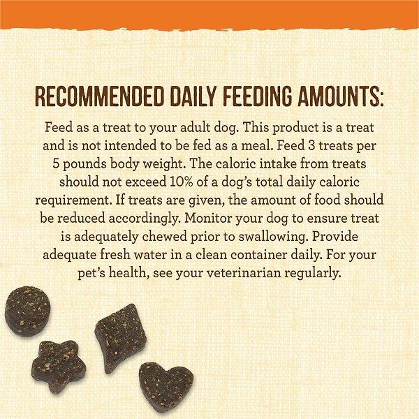 Show full view: Merrick Lil' Plates Teensy Turducken Recipe Grain-Free Dog Treats, 142-g bag slide 8 of 11