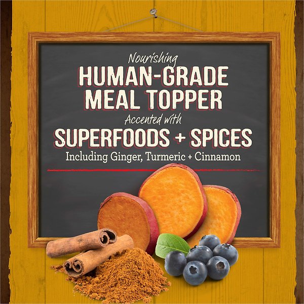 Show full view: Merrick Chicken Bone Broth Grain-Free Wet Dog Food Topper, 198-g pouch slide 4 of 10