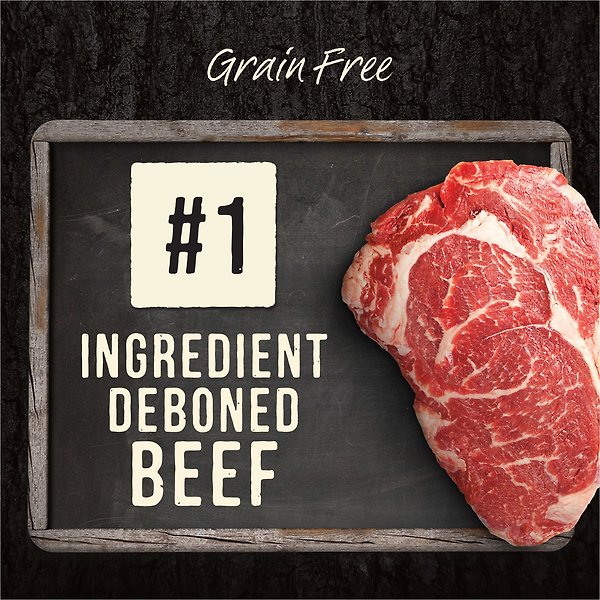 Show full view: Merrick Backcountry Raw Infused Dry Dog Food Great Plains Red Recipe with Healthy Grains, 1.81-kg bag slide 4 of 9