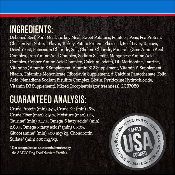 Show full view: Merrick Backcountry Raw Infused Dry Dog Food Great Plains Red Recipe with Healthy Grains, 1.81-kg bag slide 7 of 9