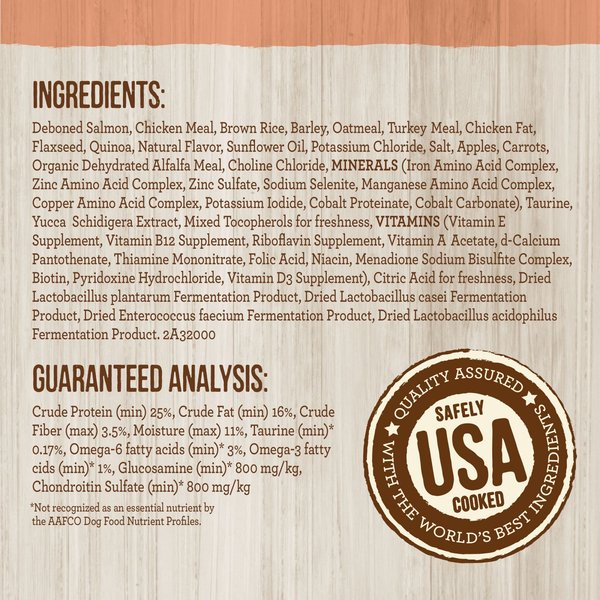 Show full view: Merrick Healthy Grains Real Salmon & Brown Rice Recipe with Ancient Grains Dry Dog Food, 1.81-kg bag slide 11 of 16