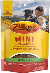 Zuke's Mini Naturals Duck Recipe Training Dog Treats, 170-g bag