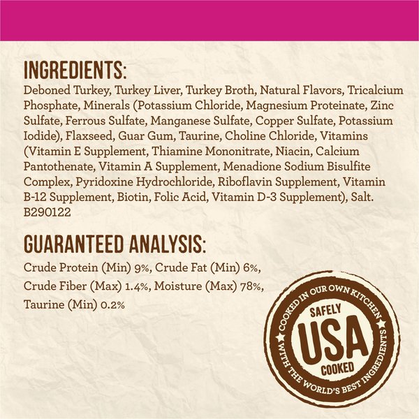 Show full view: Merrick Limited Ingredient Diet Grain-Free Real Turkey Pate Recipe Canned Cat Food, 142-g, case of 24 slide 7 of 9