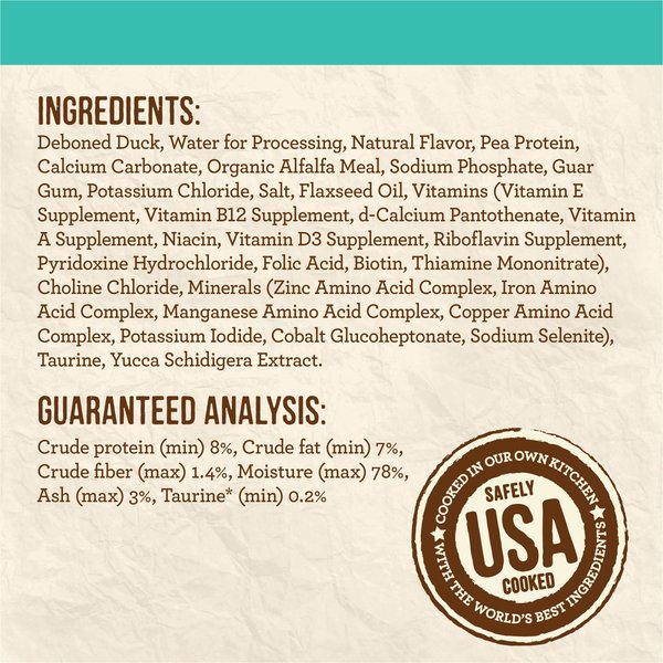 Show full view: Merrick Limited Ingredient Diet Grain-Free Real Duck Pate Recipe Canned Cat Food, 142-g, case of 24 slide 7 of 9