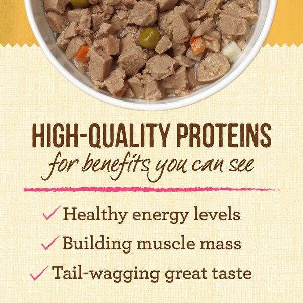 Show full view: Merrick Lil' Plates Grain-Free Small Breed Wet Dog Food Petite Pot Pie, 99-g tub, case of 12 slide 7 of 16