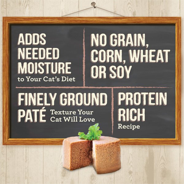 Show full view: Merrick Purrfect Bistro Rabbit Pate Grain-Free Wet Cat Food, 156-g can, case of 24 slide 6 of 10