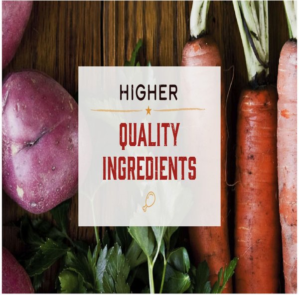 Show full view: Merrick Lil' Plates Grain-Free Small Breed Wet Dog Food Surfin' + Turfin' Supper, 99-g tub, case of 12 slide 5 of 15