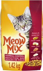 Meow Mix Hairball Control Dry Cat Food, 1.42-kg bag