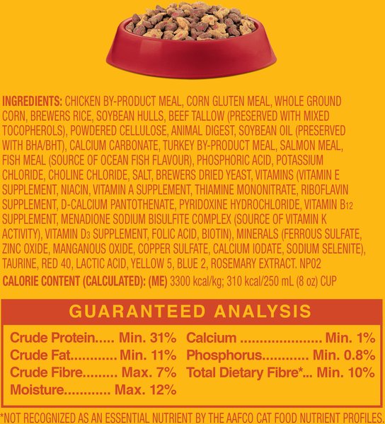 Show full view: Meow Mix Hairball Control Dry Cat Food, 1.42-kg bag slide 6 of 8