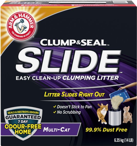Arm & Hammer Litter Clump & Seal Slide Clumping Clay Cat Litter, 6.4-kg box slide 1 of 9