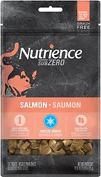 Nutrience Grain-Free Subzero Single Protein Salmon Cat Treats, 30-g bag