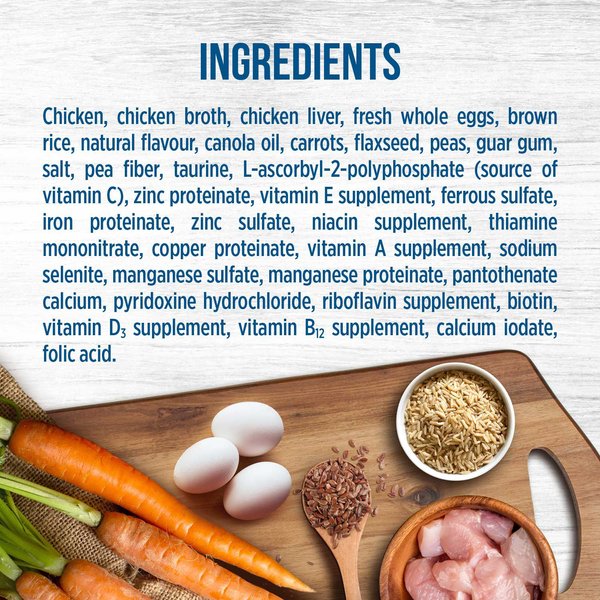Show full view: Nutrience Original Kitten Chicken Pate with Brown Rice & Vegetables Wet Cat Food, 156-g can, case of 24 slide 3 of 4