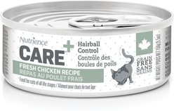Nutrience Care Cat Hairball Control Wet Cat Food, 156-g can, case of 24