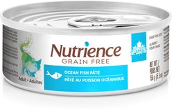 Nutrience Grain-Free Ocean Fish Pate Wet Cat Food, 156-g can, case of 24