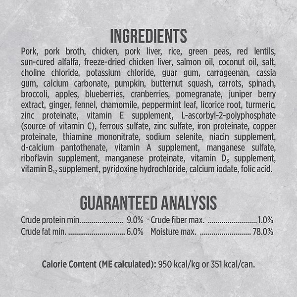 Show full view: Nutrience Infusion Pork Wet Dog Food, 369-g can, case of 12 slide 5 of 5