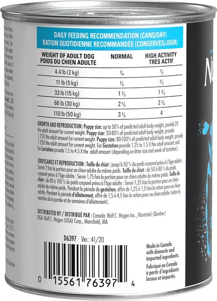 Show full view: Nutrience Grain-Free SubZero Canadian Pacific Pate Adult Wet Dog Food, 369g can, case of 12 slide 6 of 7