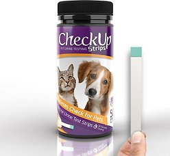CheckUp Diabetes Check for Pets Urine Testing for Dogs & Cats, 50 strips