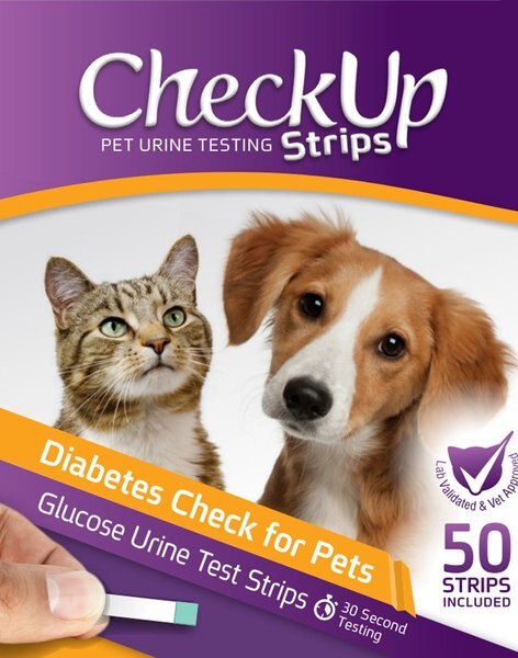 Show full view: CheckUp Diabetes Check for Pets Urine Testing for Dogs & Cats, 50 strips slide 8 of 9