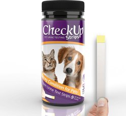 CheckUp Kidney Condition for Pets Urine Testing for Dogs & Cats, 50 strips
