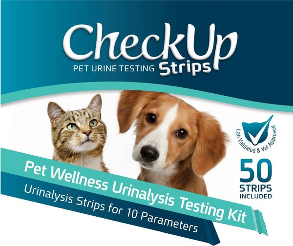 Show full view: CheckUp Pet Wellness Urinalysis Testing Kit Urine Testing for Dogs & Cats, 50 strips slide 7 of 8