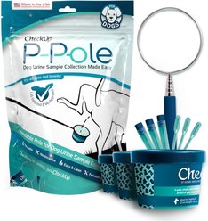 CheckUp P-Pole Telescopic Pole, Cups, Pipettes & Vials Dog Urine Collection Pack