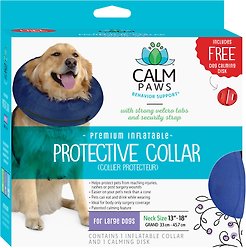 Calm Paws Inflatable Protective Dog & Cat Collar, Large