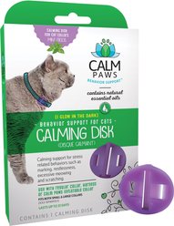 Calm Paws Behavior Support Calming Disk Collar Attachment for Cats