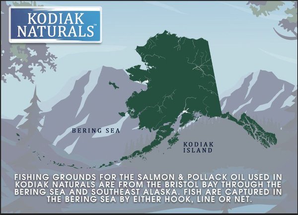 Show full view: Kodiak Naturals Salmon Oil Dog & Cat Supplement, 32-oz bottle slide 5 of 9