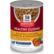 Show in main carousel: Hill's Science Diet Adult 7+ Healthy Cuisine Roasted Chicken, Carrots & Spinach Stew Canned Dog Food, 354-g can, case of 12 slide 1 of 10