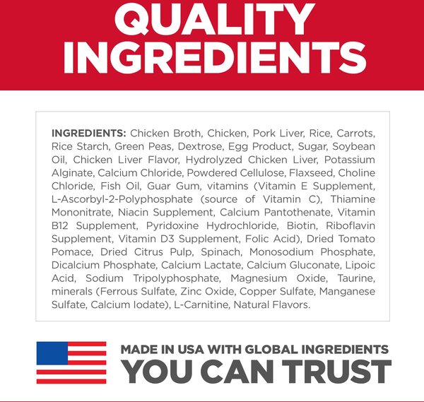 Show full view: Hill's Science Diet Adult 7+ Small & Mini Senior Vitality Chicken & Vegetable Stew Canned Dog Food, 156-g can, case of 24 slide 6 of 12