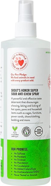 Show full view: Skout's Honor Super Sour Anti Chew Dog & Cat Spray, 16-oz bottle slide 3 of 9