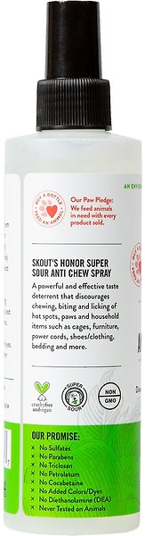 Show full view: Skout's Honor Super Sour Anti Chew Dog & Cat Spray, 8-oz bottle slide 3 of 9