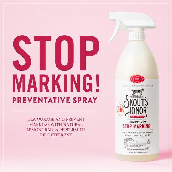 Show full view: Skout's Honor Stop Marking! Preventative Dog Spray, 35-oz bottle slide 4 of 7