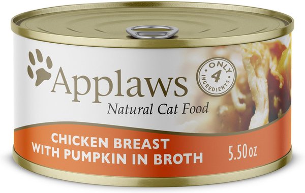 APPLAWS Chicken Breast with Pumpkin Canned Cat Food 5.5 oz can