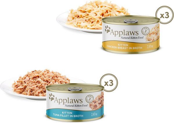 Show full view: Applaws Kitten Variety Pack Wet Cat Food, 2.47-oz, case of 6 slide 3 of 10
