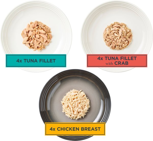 Show full view: Reveal Natural Grain-Free Variety Fish & Chicken in Broth Flavored Wet Cat Food, 2.47-oz can, case of 12 slide 3 of 11