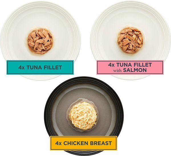 Show full view: Reveal Natural Grain-Free Variety of Fish & Chicken in Gravy Flavored Wet Cat Food, 2.47-oz can, case of 12 slide 3 of 10