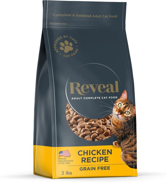 Reveal Natural Complete Balanced Grain Free Chicken Recipe Dry Cat Food 3 lb bag