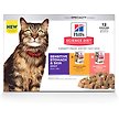 Show in main carousel: Hill's Science Diet Adult Sensitive Stomach & Sensitive Skin Variety Pack Chicken & Beef, Salmon & Tuna Wet Cat Food, 79-g pouch, case of 12 slide 1 of 9