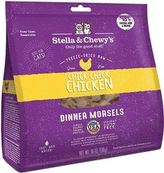 Stella & Chewy's Chick Chick Chicken Dinner Morsels Freeze-Dried Raw Cat Food, 18-oz bag