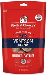 Stella & Chewy's Venison Blend Dinner Patties Freeze-Dried Raw Dog Food, 5.5-oz bag